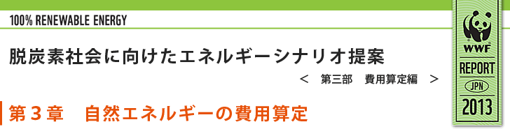 費用算定シナリオ：第３章　自然エネルギーの費用算定