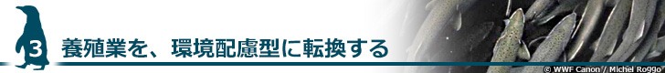 養殖業を、環境配慮型に転換する