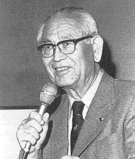 WWFジャパン初代会長の古賀忠道氏(1903~1986年)