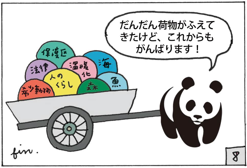 パンダロゴが生まれたわけのイラスト8