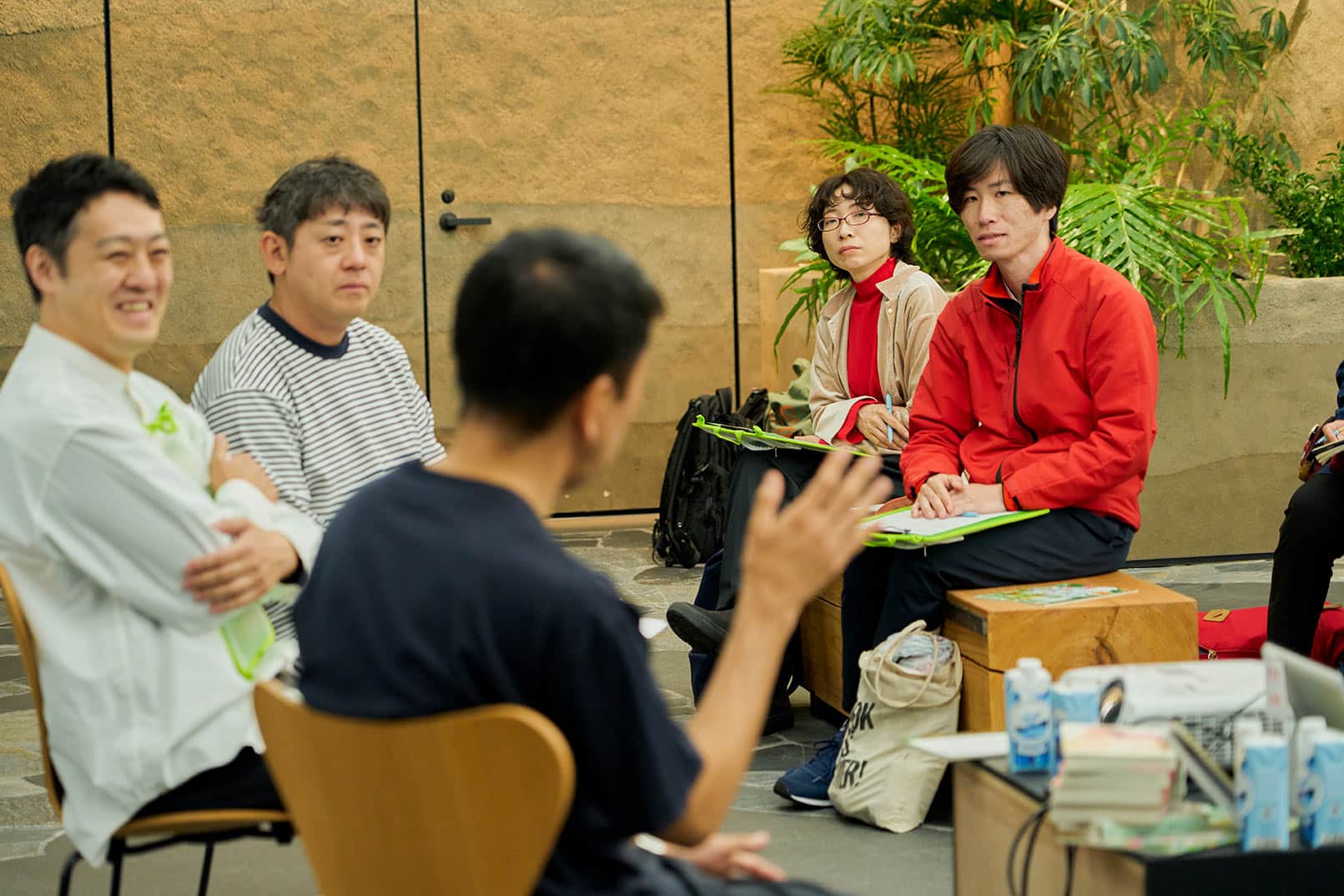 石川さんへのインタビィー写真
