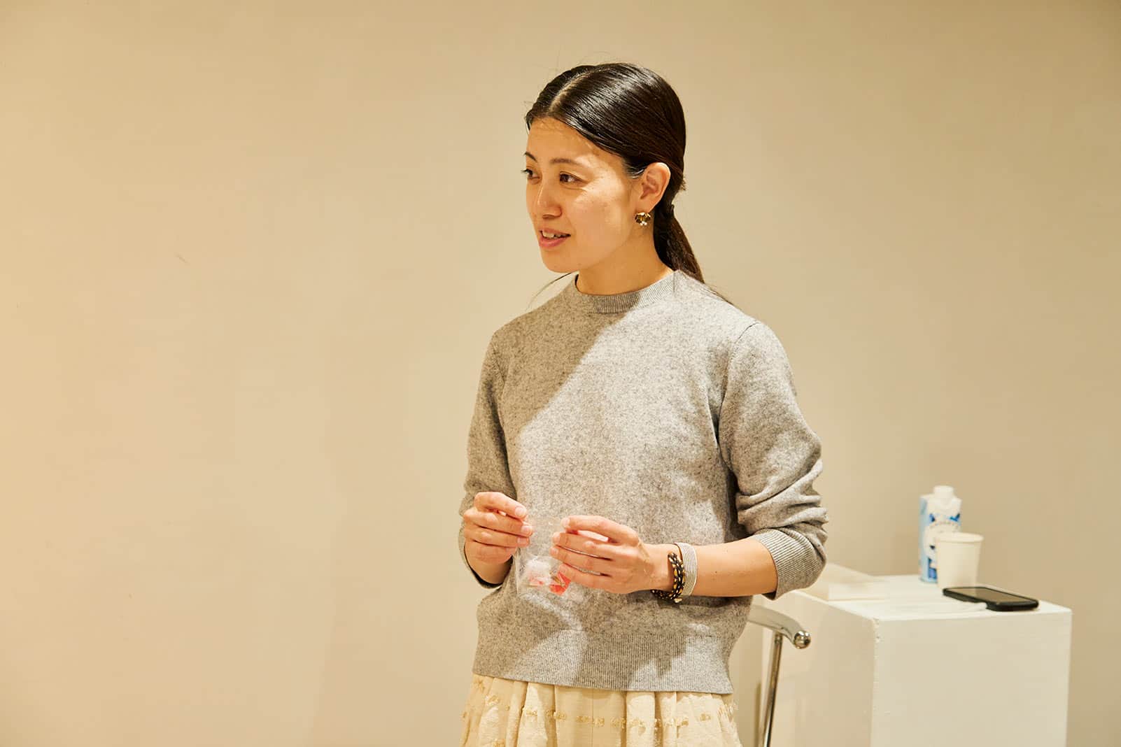 杉山早陽子へのインタビュー写真
