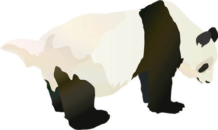 イラスト(ジャイアントパンダ)