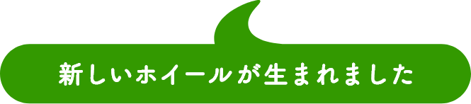 新しいホイールが生まれました