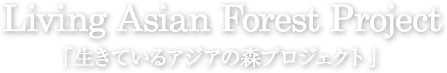 Living Asian Forest Project 「生きているアジアの森プロジェクト」