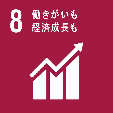 SDGs Goal:8 包摂的かつ持続可能な経済成長及びすべての人々の完全かつ生産的な雇用と働きがいのある人間らしい雇用を促進する