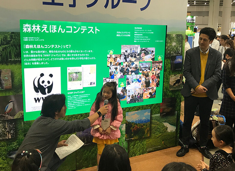 受賞したお子さんたちが来てくれました
