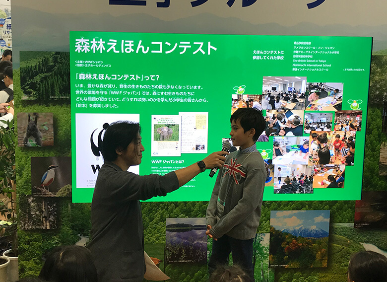 受賞したお子さんたちが来てくれました