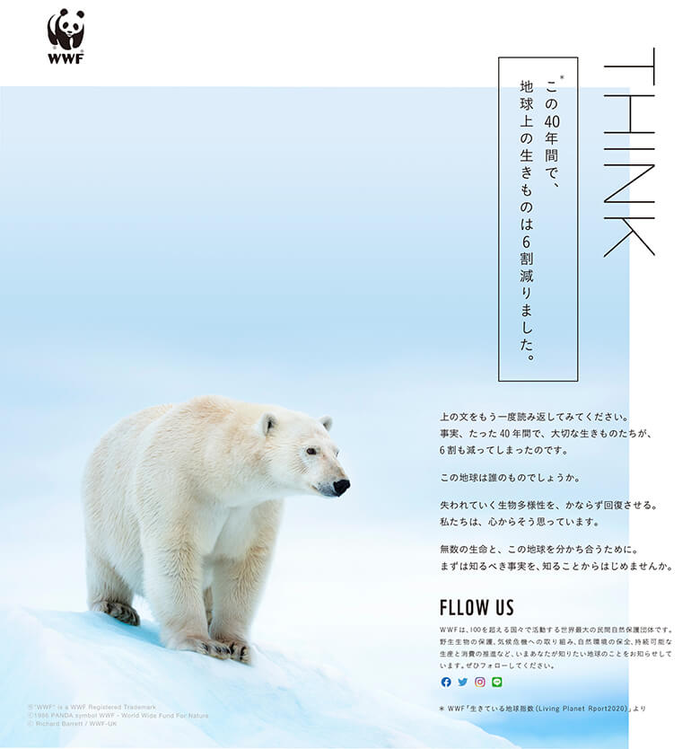 裏表紙でも私たちからのメッセージをお届けしています。この地球は誰のものでしょうか…?