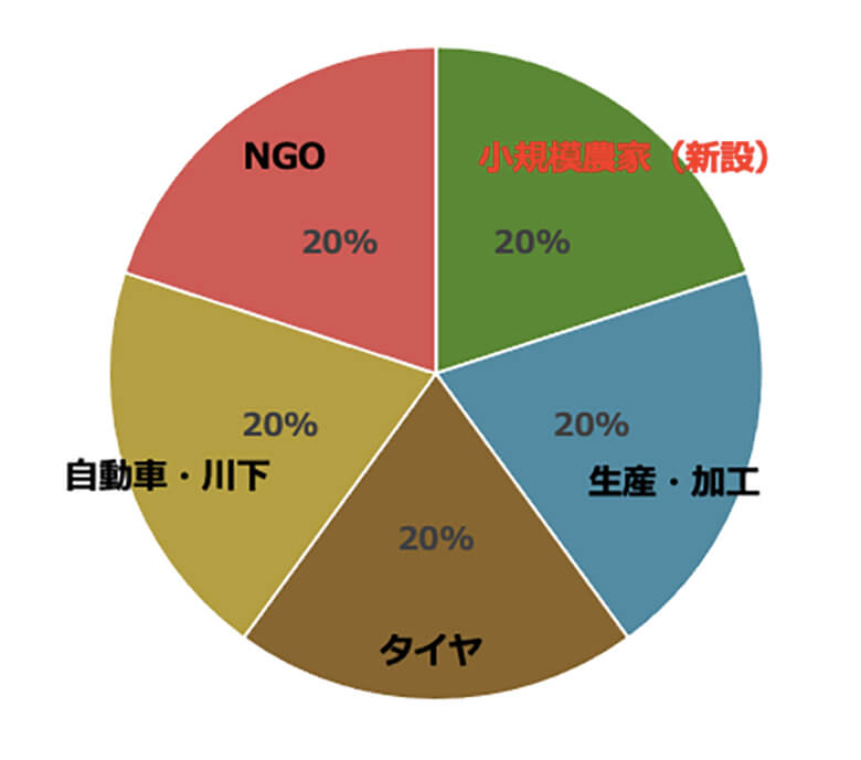 GPSNRの構成カテゴリー。総会での意思決定(可決)には各カテゴリー内での過半数による可決と、さらに参加者数の多いカテゴリーが有利にならないよう、カテゴリーごとの重み付けを調整のうえ、全体で66.6%の賛成が必要。