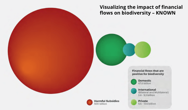 (出典:A Comprehensive Overview of Global Biodiversity Finance, OECD, 2020 からWWFが図を作成)