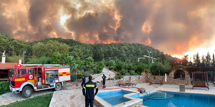 トルコ、ギリシャの山火事についての続報