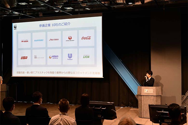 2022年6月現在の参画企業は、キリンホールディングス、サントリーホールディングス、資生堂、日本航空、日本コカ·コーラ、日本水産、ネスレ日本、ユニ・チャーム、ユニリーバ・ジャパン・ホールディングス、ライオンの計10社