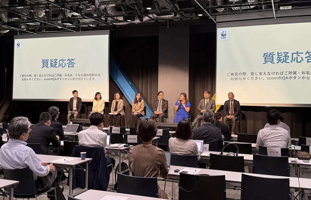 第1部にご登壇いただいた「プラスチック・サーキュラー・チャレンジ2025」参画企業7社の皆さま