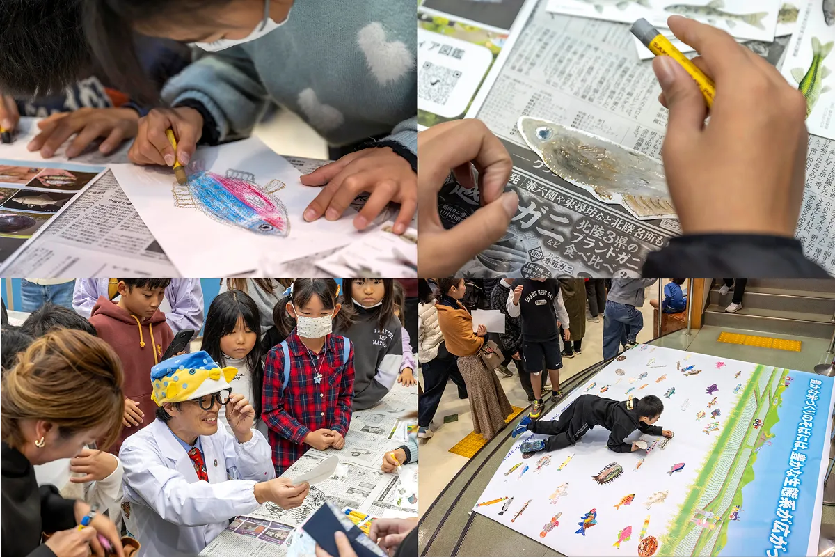 看板づくりの様子