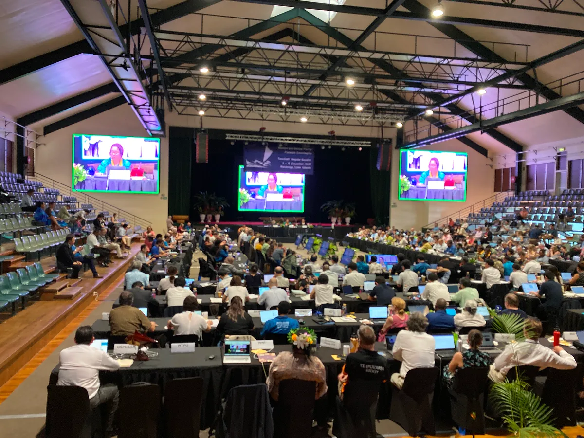 2023年のWCPFC年次総会の会議場