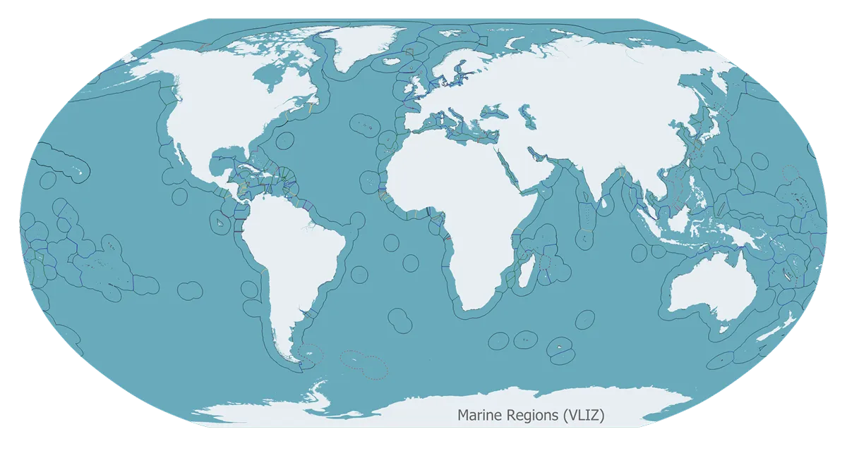 海洋の大部分は、国家管轄権域外の公海です