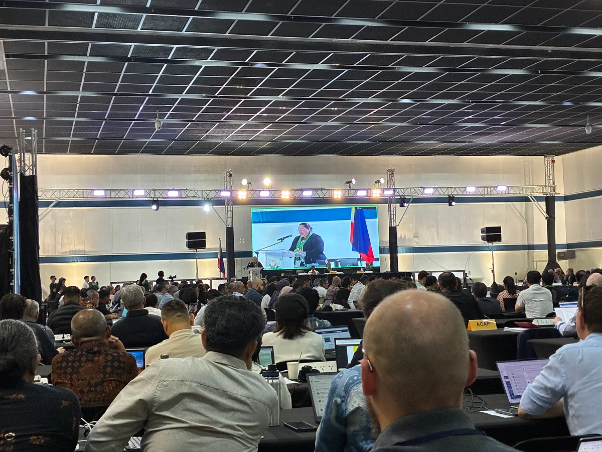 フィリピンのマニラで開かれた2025年のWCPFC会議の会場