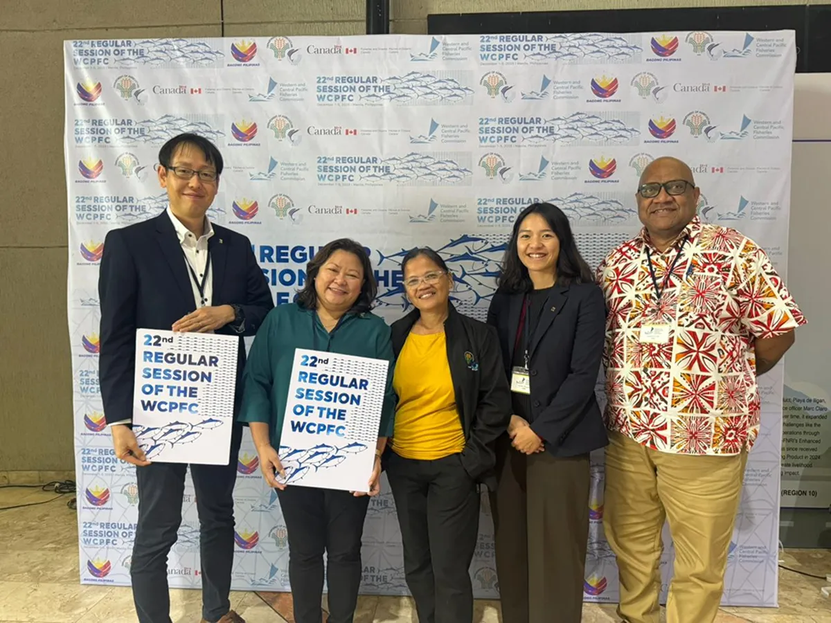 会議に参加したWWFのスタッフ。日本、フィリピン、フィジーから参加しました。