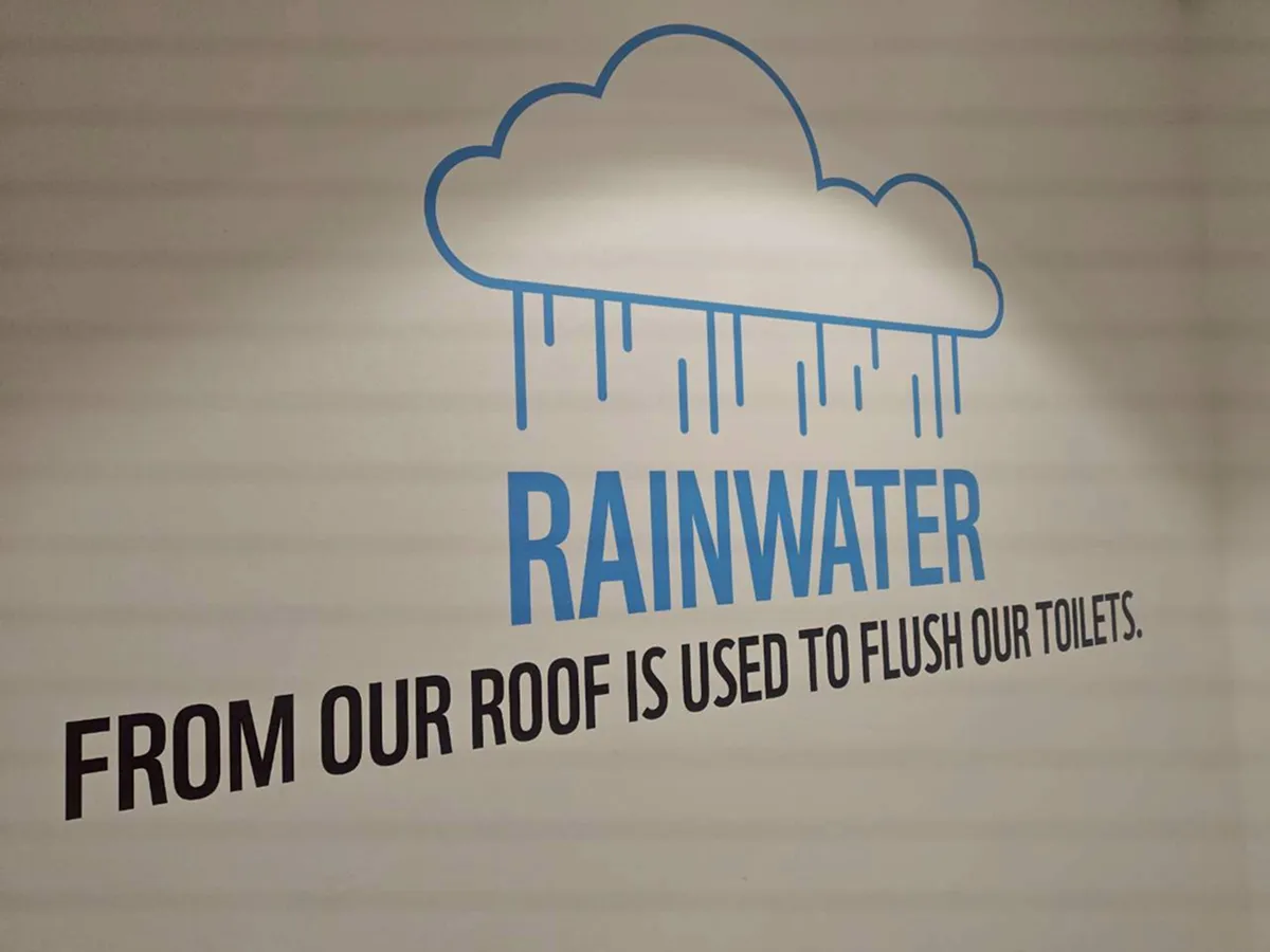 イ雨水を活用したトイレ排水