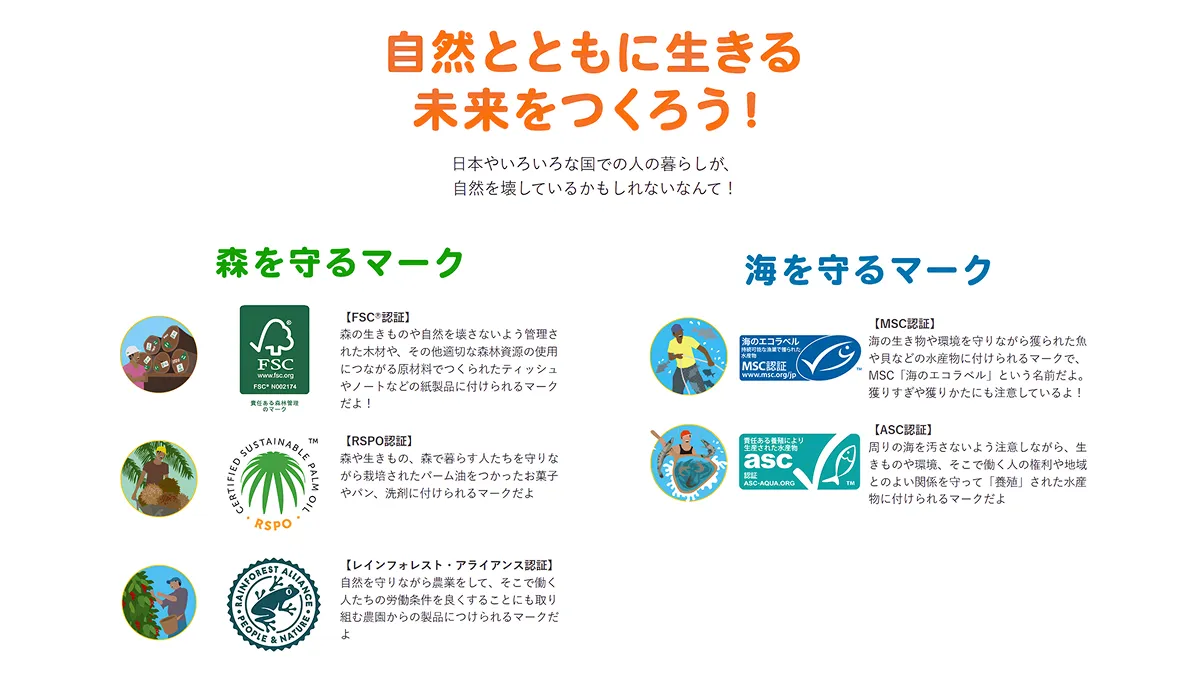 紙や木材はFSC認証、パーム油はRSPO認証といった、持続可能な生産に配慮した製品を選ぶこと。それは、遠く離れた森で暮らす野生ネコたちの生息地を守ることに、確かにつながっています。