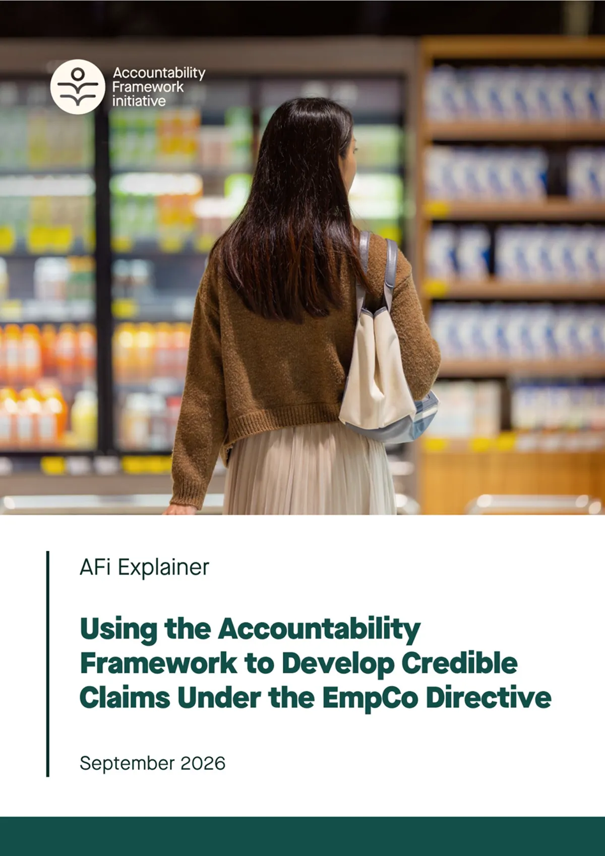  AFiの解説資料 Using the Accountability Framework to Develop Credible Claims Under the EmpCo Directive